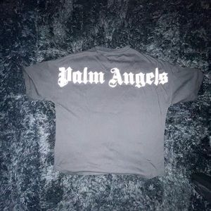 Puff printed palms angles tee handcrafted
